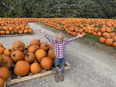 gabby at pumpkin patch